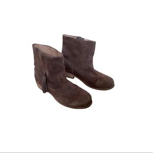 Anthropologie Fiel tassel ankle boot brown